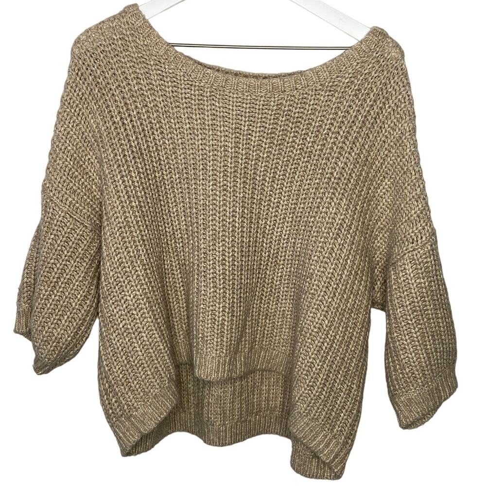 Victoria's Secret Oversized Crop Short Sleeve Slouchy Sweater - Women's  Small
